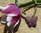 Mookaite Butterfly Necklace
