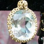 Vintage Crystal Pendant Necklace