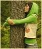 Tree hugging hippy