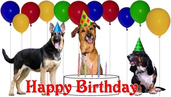 free birthday clipart with dogs - photo #25