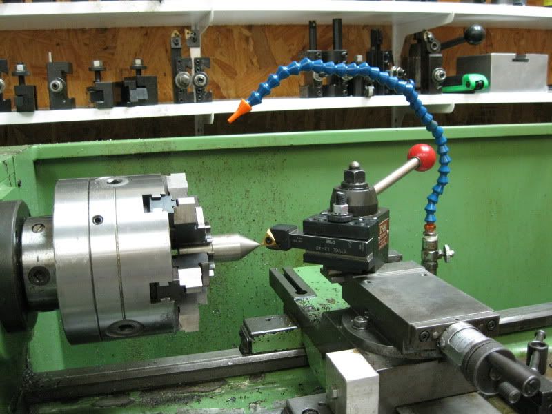 Upside down threading away from a shoulder. The Home Shop Machinist