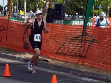 Thumbs down on my hamstring for the Vineman run