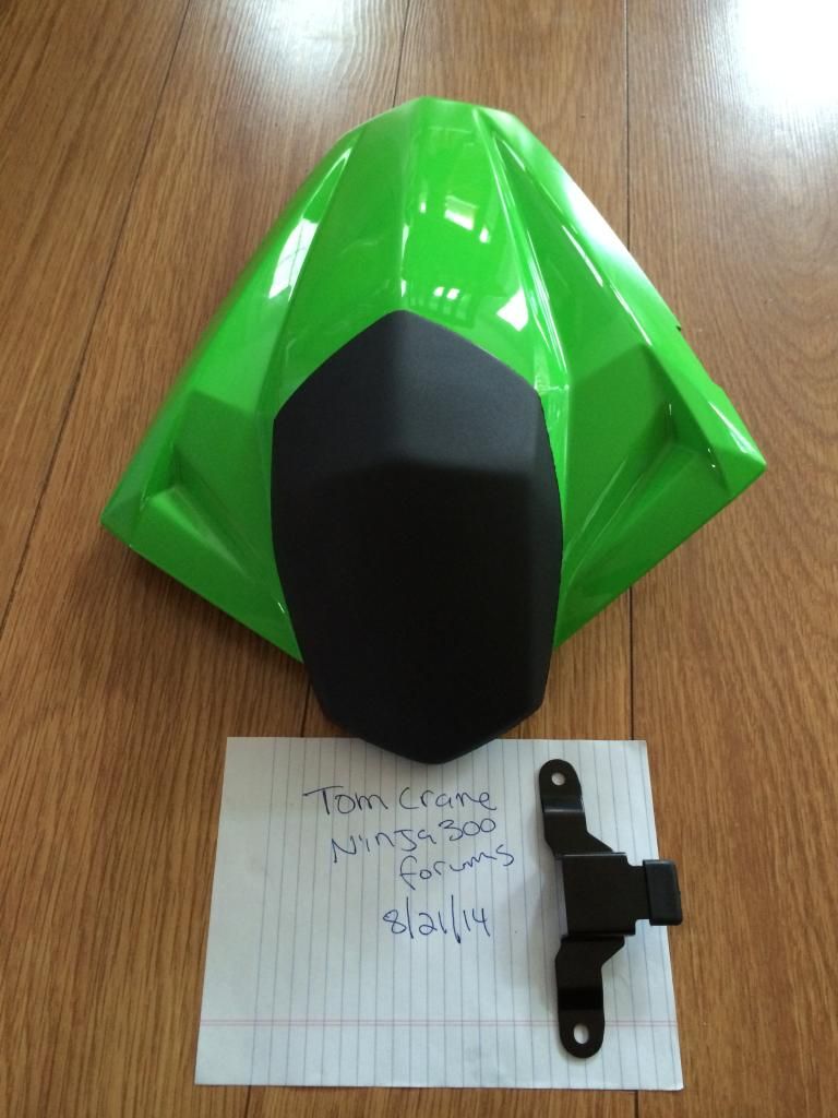 FOR SALE OEM 300 seat cowl in GREEN Kawasaki Ninja 300 Forums
