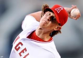 Jered Weaver was lights out for the Angels Saturday afternoon, picking up his 12th win of the year.