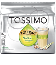 sur Tassimo twinings chai latte lemongrass Capsules gousses latte