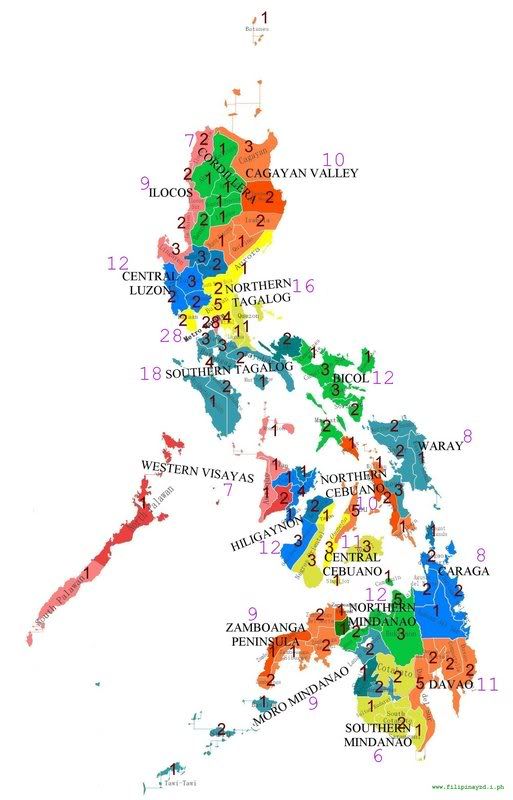 My Homeworks: Mga mga Lalawigan sa bawat Rehiyon ng Pilipinas