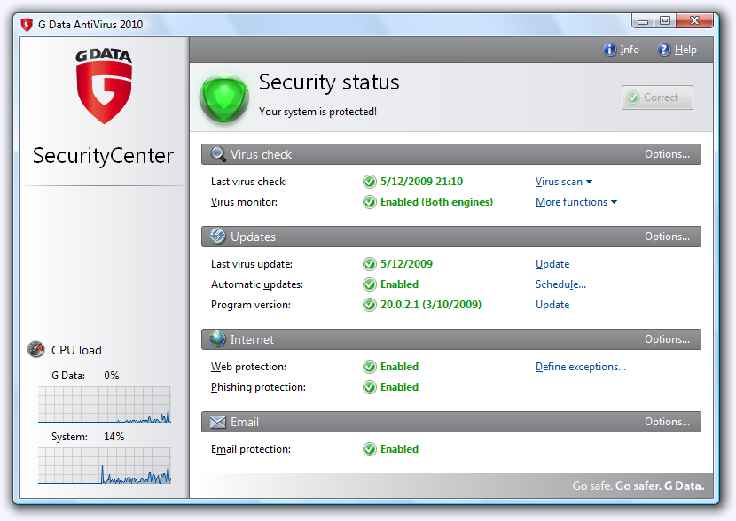 Windows 7 G DATA Antivirus 2010  full