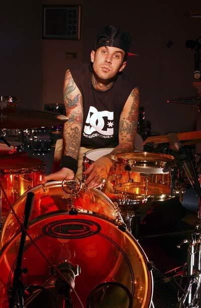 travis and his drum set Image travis barker drum set. travis and his drum set Image