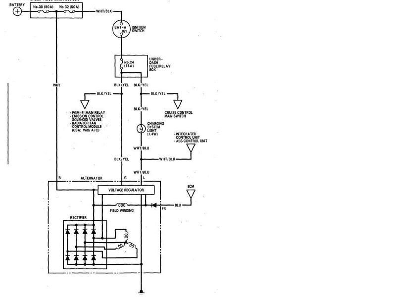 2000 Honda accord alternator wiring diagram #6