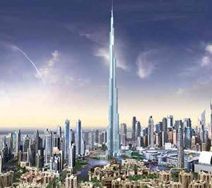 Image of Burj Dubai Tower world's tallest building and structure