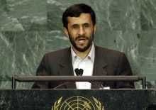 Iran President Mahamoud Ahmadinejad at UN