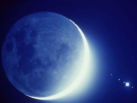 rare blue moon photograph