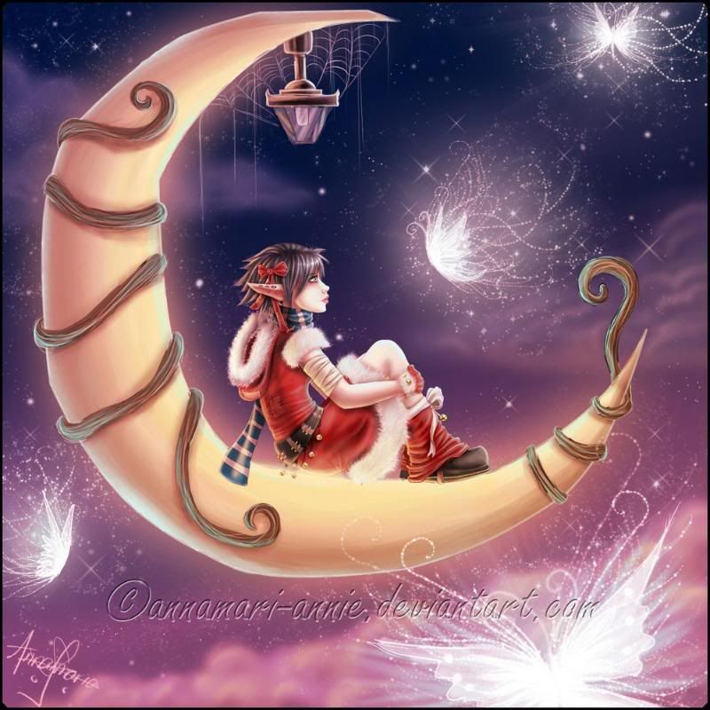 Christmas Fairy Moon Pictures, Images and Photos