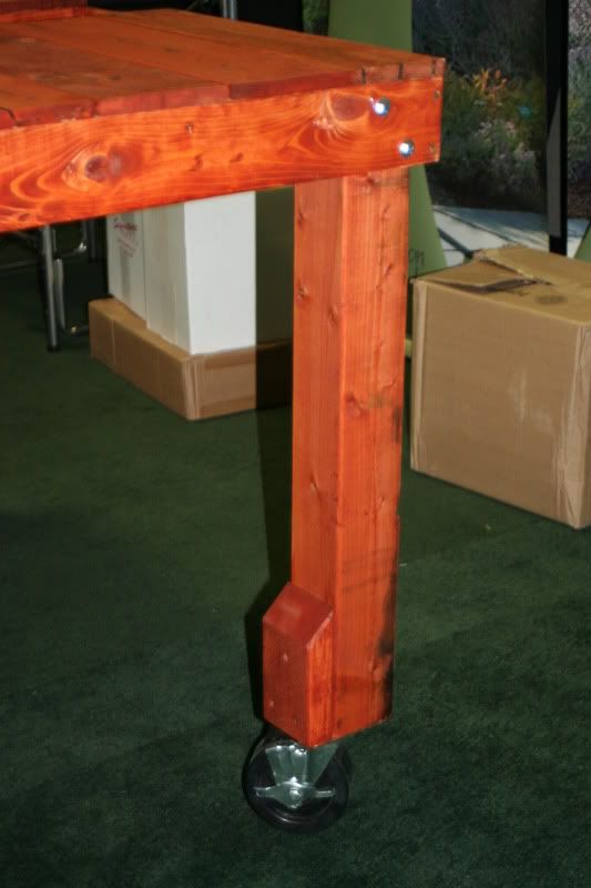 Pallet table leg