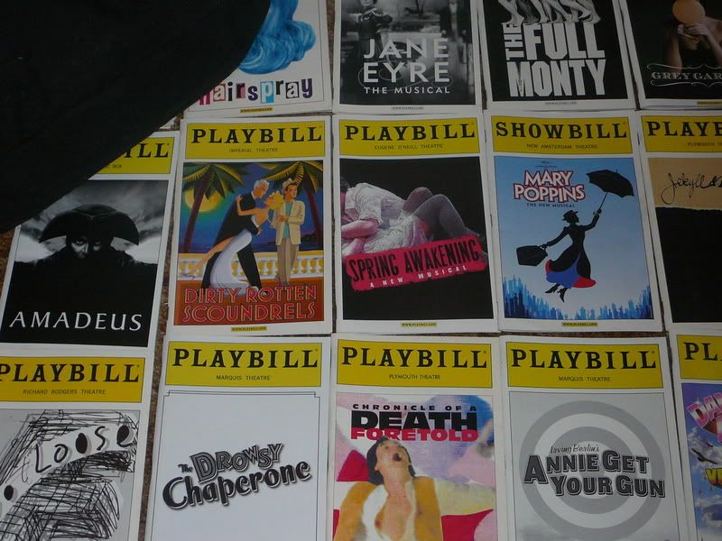 re: Playbill Wall Questions