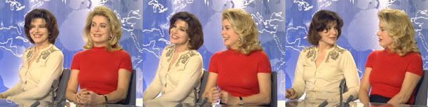 Интервью Катрин Денев и Фанни Ардан, посвященное фильму "8 женщин". 2002 год  5 февраля 2002 г. Fannycatherineinterviewbanner