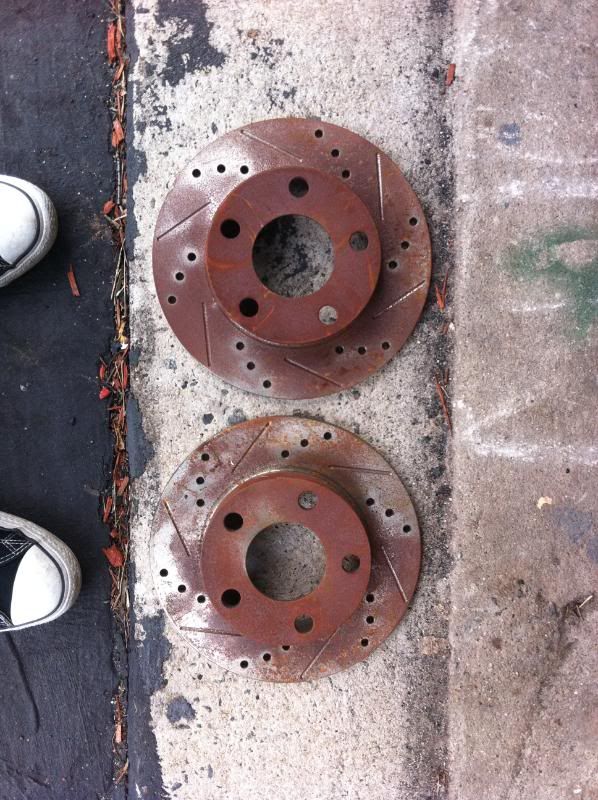 Drilled and Slotted Rear Break Rotors VW Vortex Volkswagen Forum