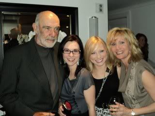 April Verch, Linsey Beckett and I with Sir Sean Connery