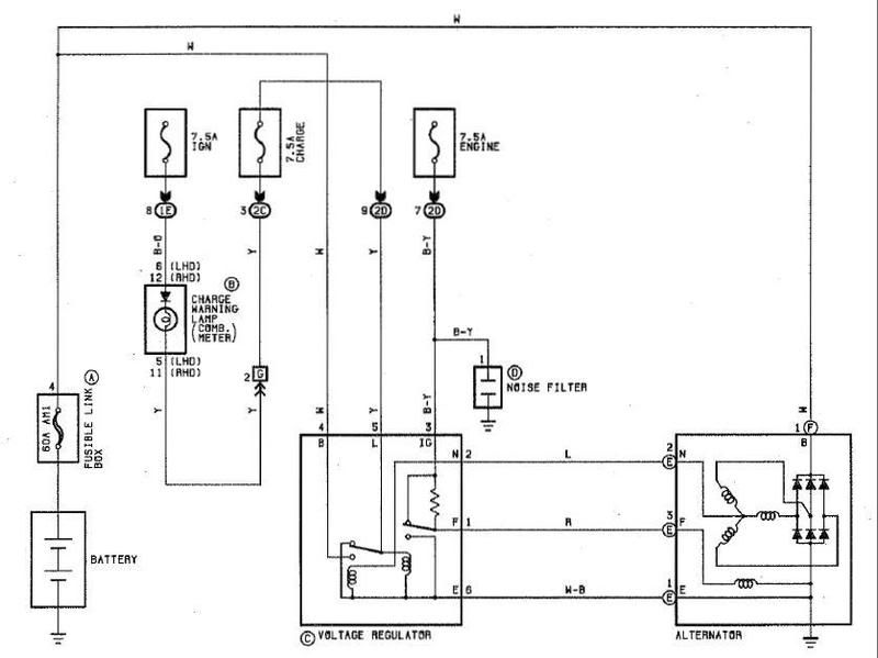 toyota mr2 alternator wiring diagram #1