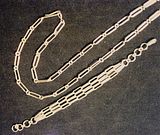 Hand made sterling chains.