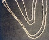 Hand made sterling chains.