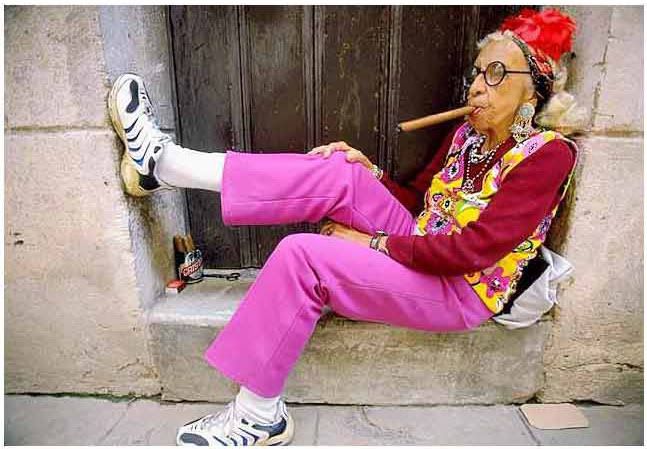 old lady cigar