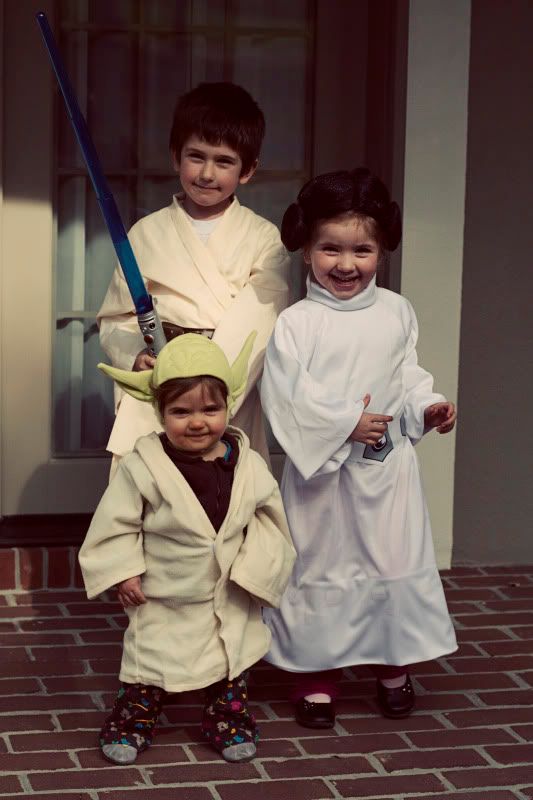 The Skywalkers and Master Yoda, Halloween 2010