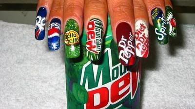 crazy soda nails Pictures, Images and Photos