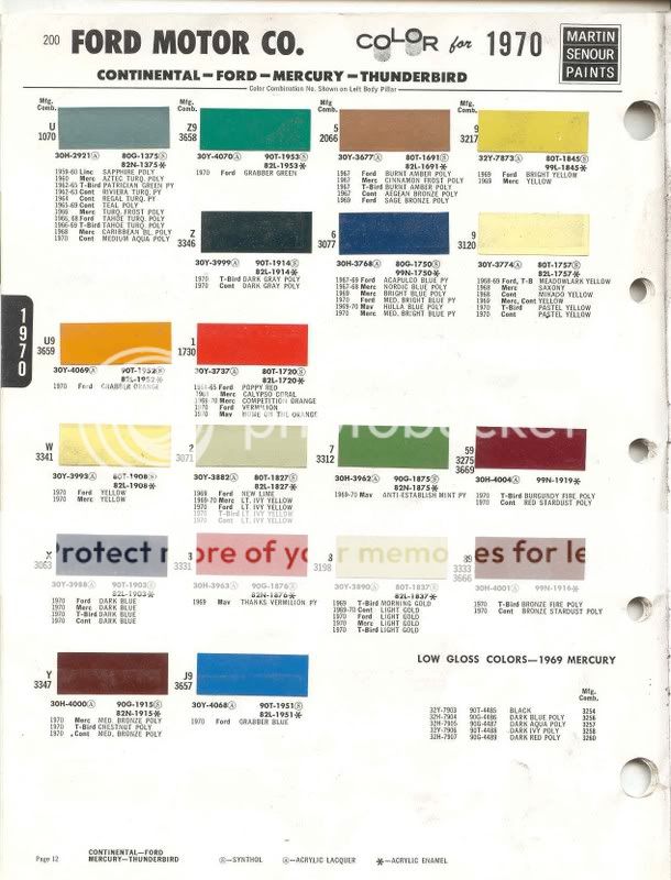 1970 Ford maverick paint colors #4