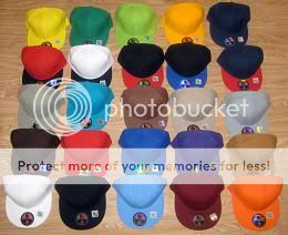 Blank Flat Bill Snapback Hat Cap All Colors  