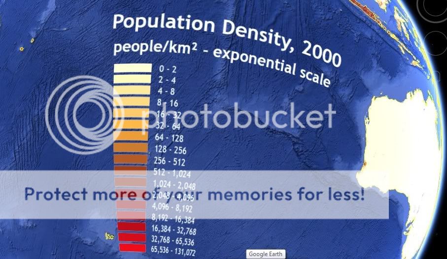 Screenshot of population density index
